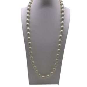 CEZANNE Faux Pearl Necklace Knotted Costume